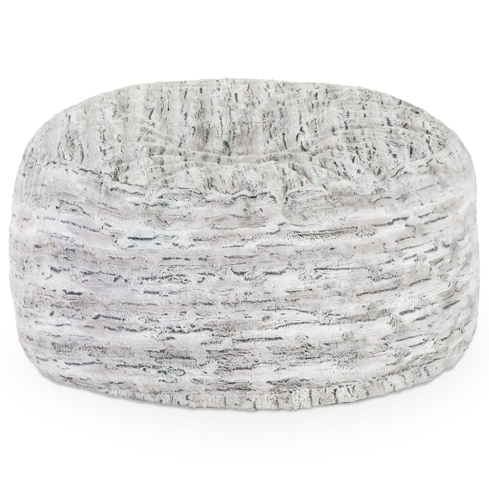 Jaxx Metro Sac 5" Bean Bag Chair in Silver Fox, , large