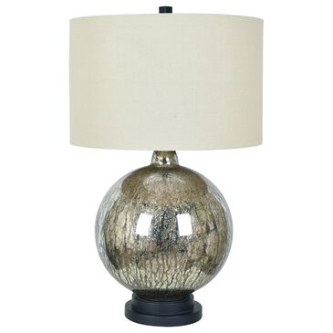 Crestview Collection Dawkins Table Lamp in Black and Antique Mercury, , large