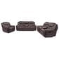 Oxford Furniture 3-Piece Power Reclining Living Room Set in Cowboy Dark Brown, , large