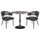 Home Trends & Design Dauphine and Essex 3-Piece Round Dining Set in Black, , large