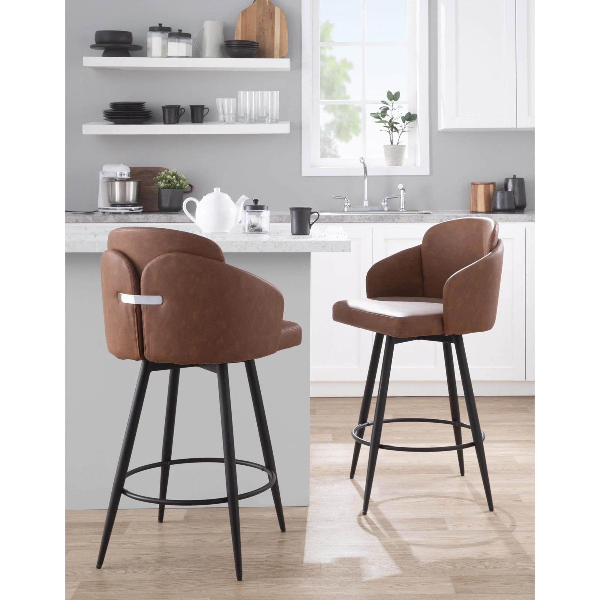 Camel swivel best sale bar stools