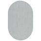 Nourison Courtyard Ivory and Aqua 5" x 8" Oval Indoor/Outdoor Area Rug, , large
