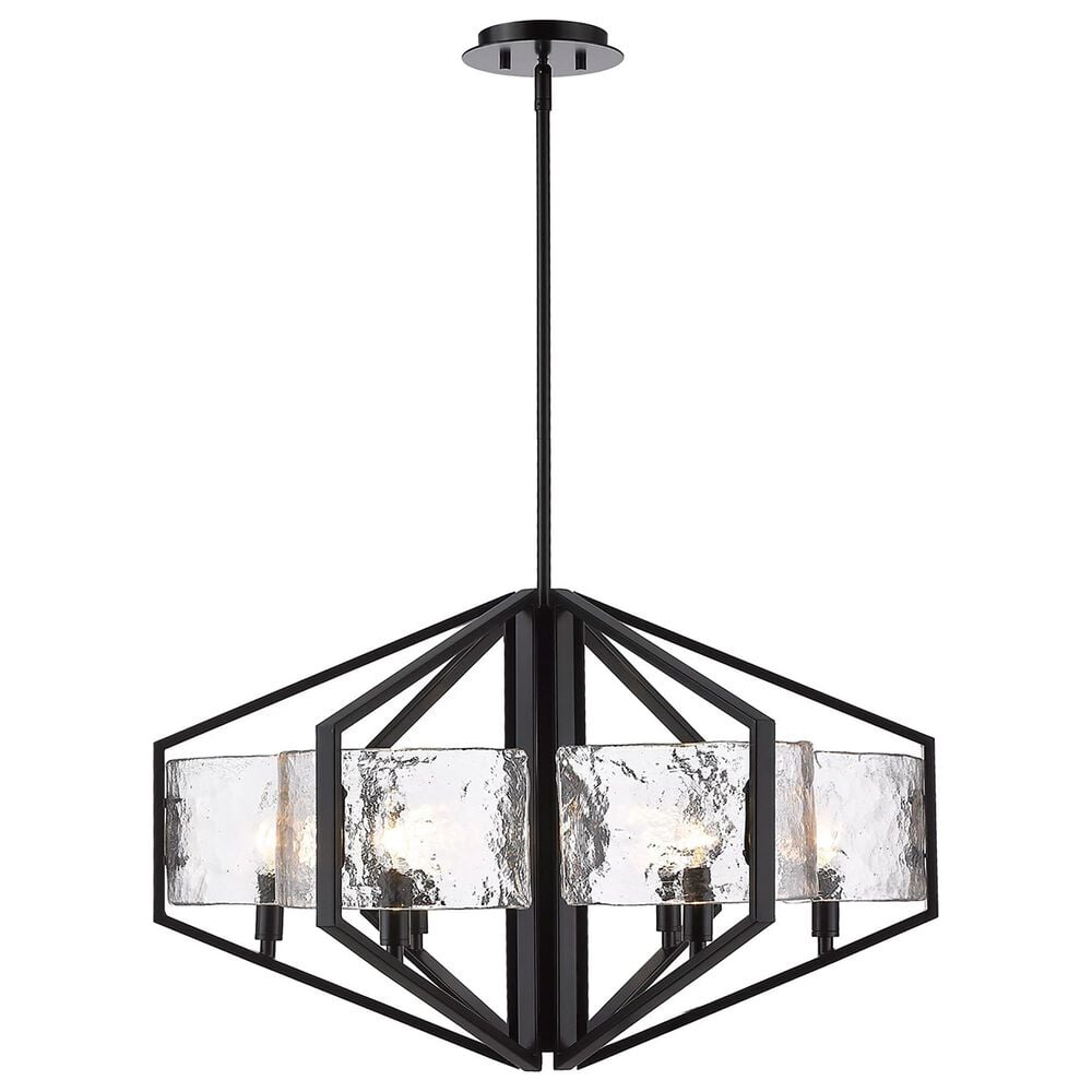 Golden Lighting Varsha 6-Light Chandelier in Matte Black, , large