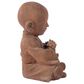 Alfresco Home Praying Buddha Patio Statue in Brown, , large