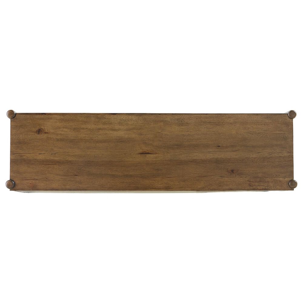 Riverside Furniture Henderson Rustic 6 Drawer Dresser and Mirror in Toasted Pecan, , large
