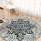 Amer Rugs Montana 7"6" Round Gray and Blue Area Rug, , large