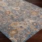Surya Tuscany TUS-2333 Gray, Light Beige, Cream, Dusty Coral, Brown, Blue, Bright Yellow and Dark Blue 12" x 15" Area Rug, , large