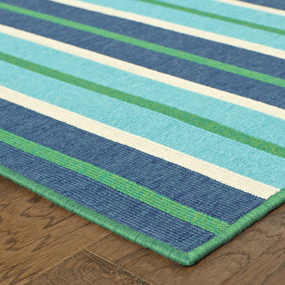 Oriental Weavers Meridian 9652F 2&#39;3&quot; x 7&#39;6&quot; Blue Runner, , large
