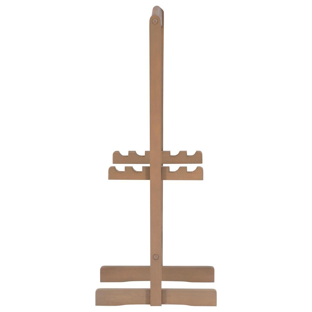 Linon Home Decor Acacia Folding TV Tray Table Set with Stand in Natural (Set of 4), , large