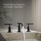 Kohler Purist Widespread Bathroom Sink Faucet in Matte Black, , large