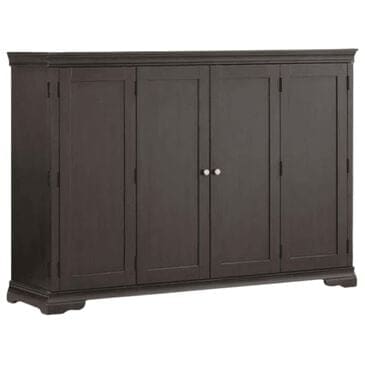 New Day Furniture Sebastian Full Murphy Cabinet Bed with Mattress in Espresso, , large