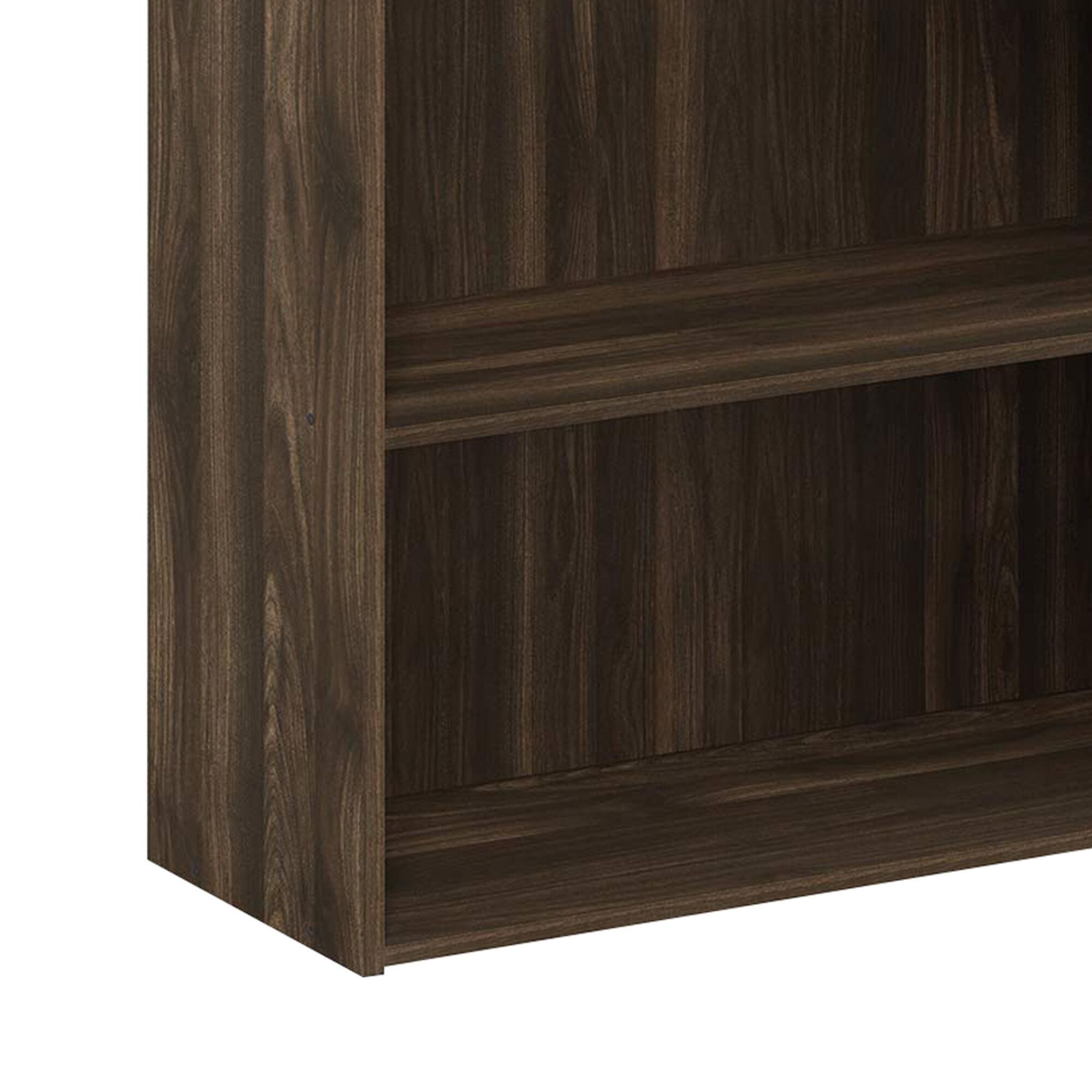 HOMLUX 4-Tier Open Shelf Bookcase in Columbia Walnut