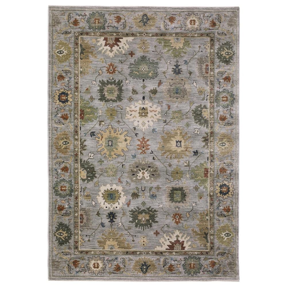Oriental Weavers Eliana ELI03 Blue and Multicolor 6"7" x 9"6" Area Rug, , large