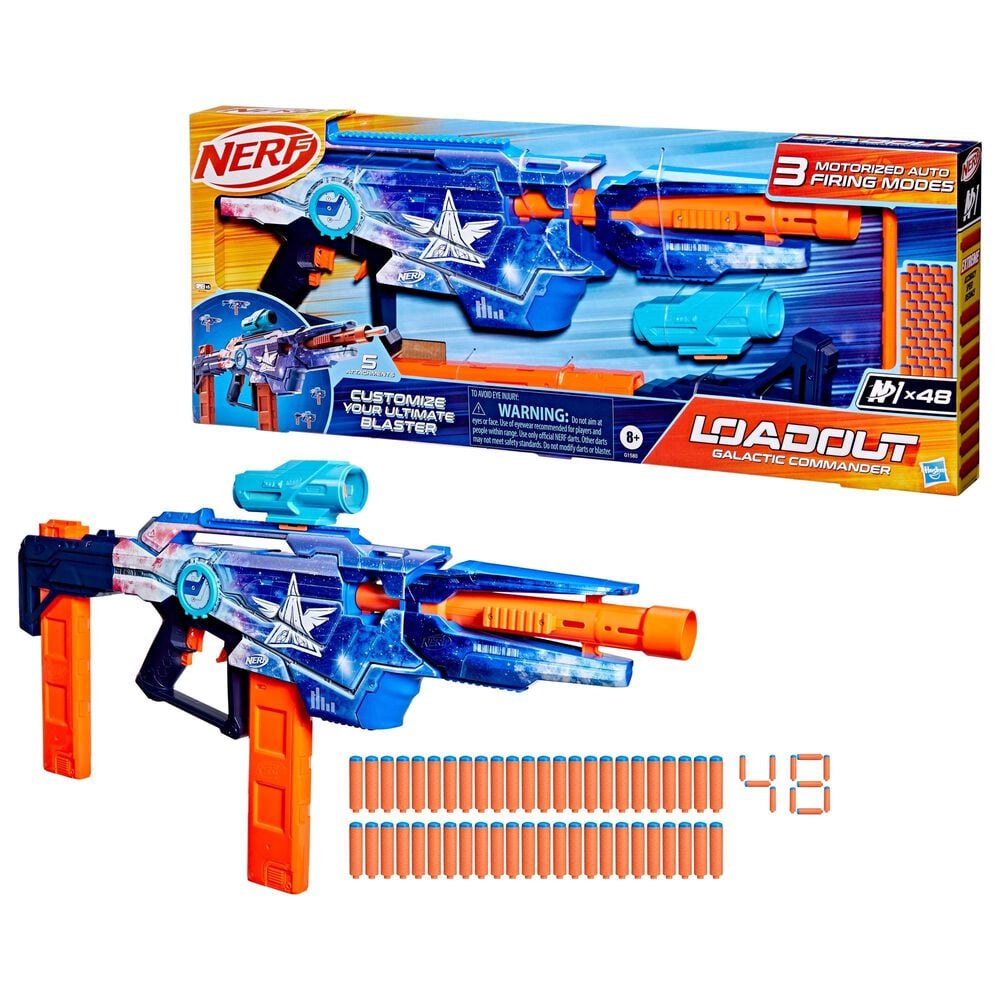 Nerf Loadout Galactic Commander Blaster and 48 N1 Darts, , large