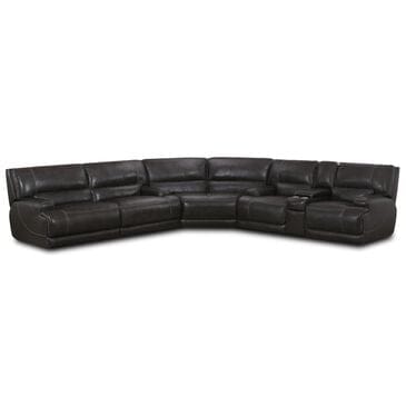 Sienna Designs 3-Piece Power Reclining Reversible Curved Sectional in Gray, , large