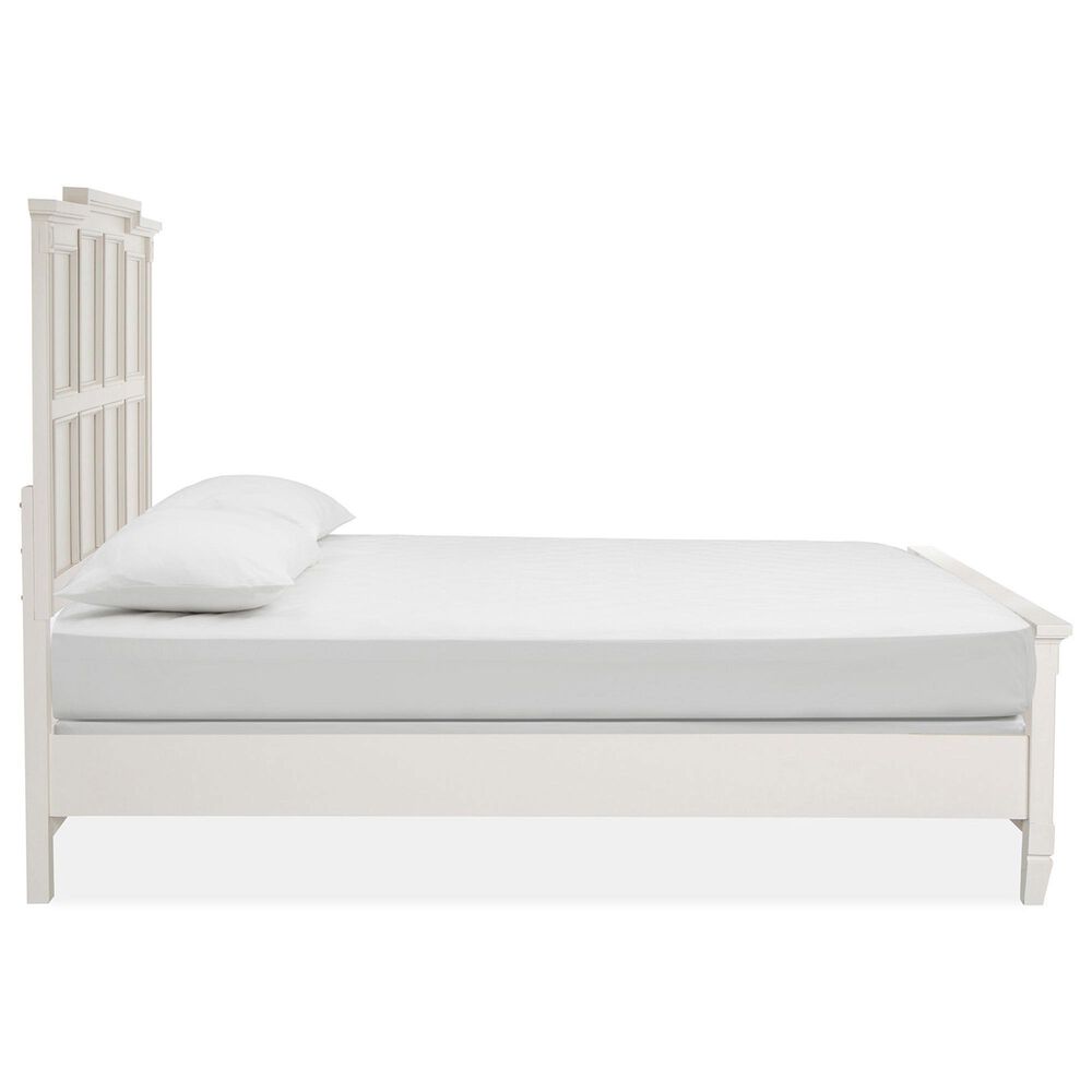 Nicolette Home Willowbrook Queen Panel Bed with Dresser and Nightstand in Egg Shell White, , large
