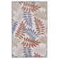 Nourison Aloha 2"8" x 4" Blue and Mocha Indoor/Outdoor Area Rug, , large