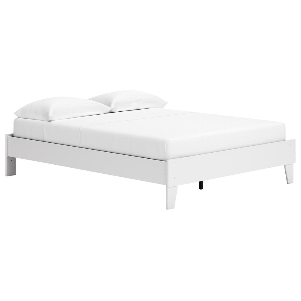 Ashley Socalle Queen Platform Bed in Matte White, , large