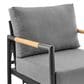 Hearth and Haven Crown Outdoor Patio Swivel Glider Lounge Chair in Gray, , large