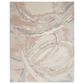 Nourison Brushstrokes 9" x 12" Beige and Grey Area Rug, , large