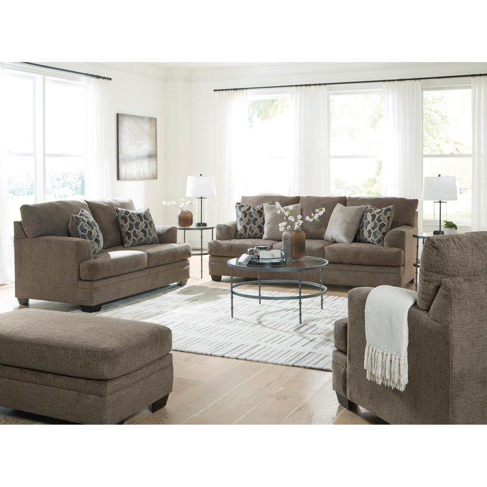 Ashley Stonemeade Chair and a Half with Ottoman in Nutmeg, , large
