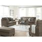 Ashley Stonemeade Chair and a Half with Ottoman in Nutmeg, , large