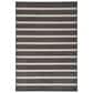 Nourison Positano POS03 Black and Ivory 7" x 10" Indoor/Outdoor Area Rug, , large