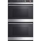 Fisher and Paykel 30 Inch Built-in Double Wall Oven in Brushed Stainless Steel with Black Glass, , large