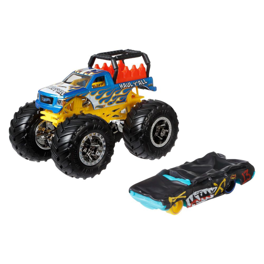 Hot Wheels Monster Trucks - 1: 64 2Pack Haul Y"All, , large