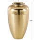 Maple and Jade 20" Decorative Vase with Hammered Top in Brushed Gold, , large
