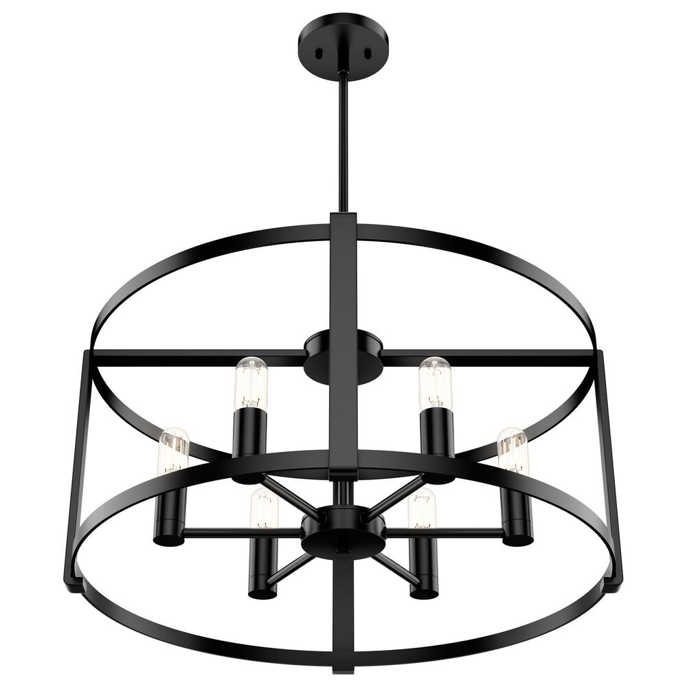Hunter Astwood 6-Light Chandelier in Matte Black, , large