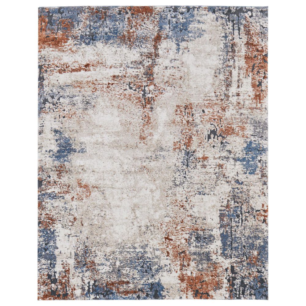 Feizy Gilmore 39MNF Ivory and Multicolor 9" x 12" Area Rug, , large