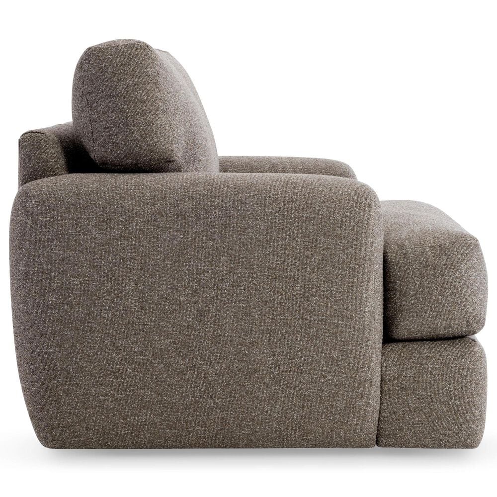 Bernhardt Cameron Swivel Chair in Beige and Tan, , large
