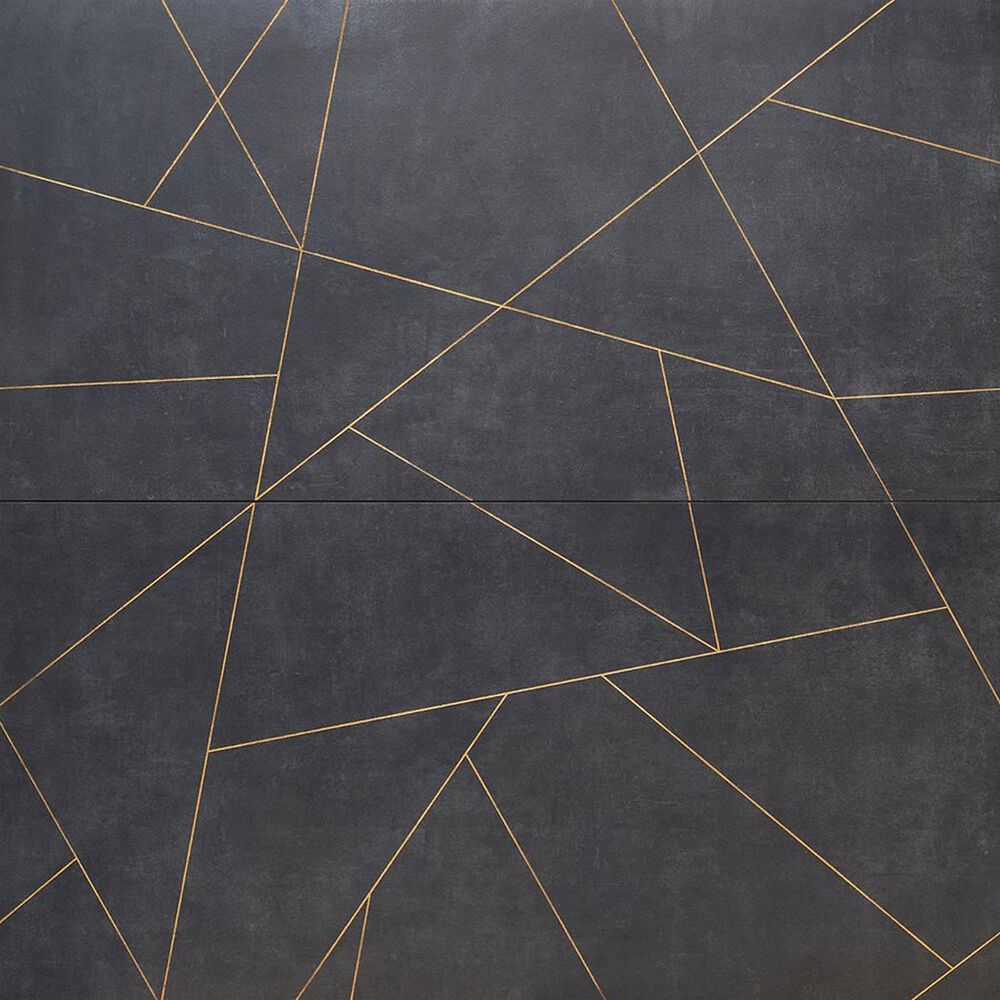 Soho Studio Artscape Ardesia and Gold Line 24" x 48" Porcelain Tile, , large