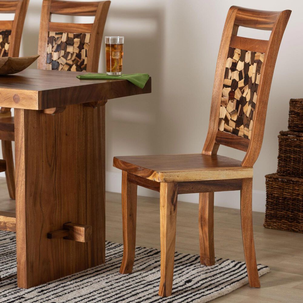 Baxton Studio Luan Side Chair in Natural Brown, , large