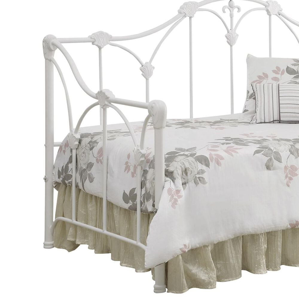 Pacific Landing Twin Metal Daybed in White, , large