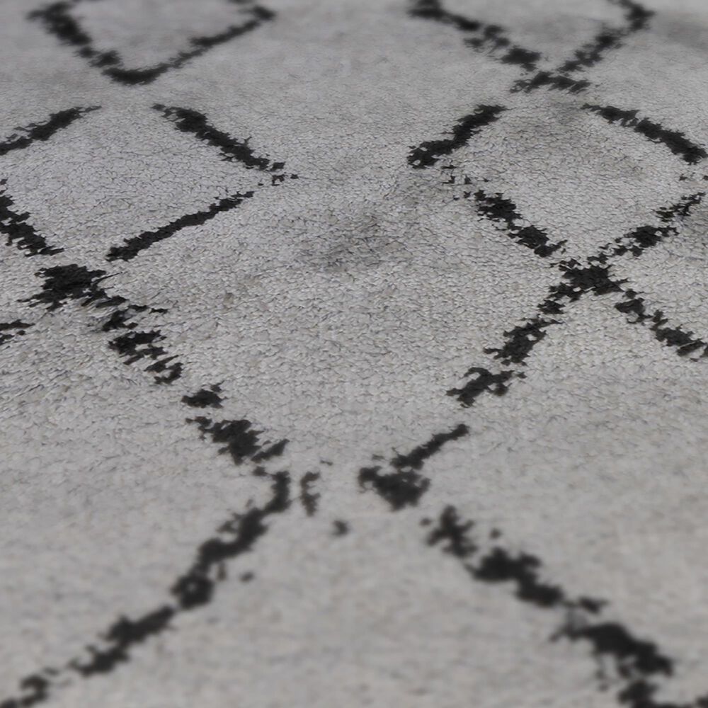 Amer Rugs Aspen 5&#39; x 7&#39;6&quot; Gray and Black Area Rug, , large