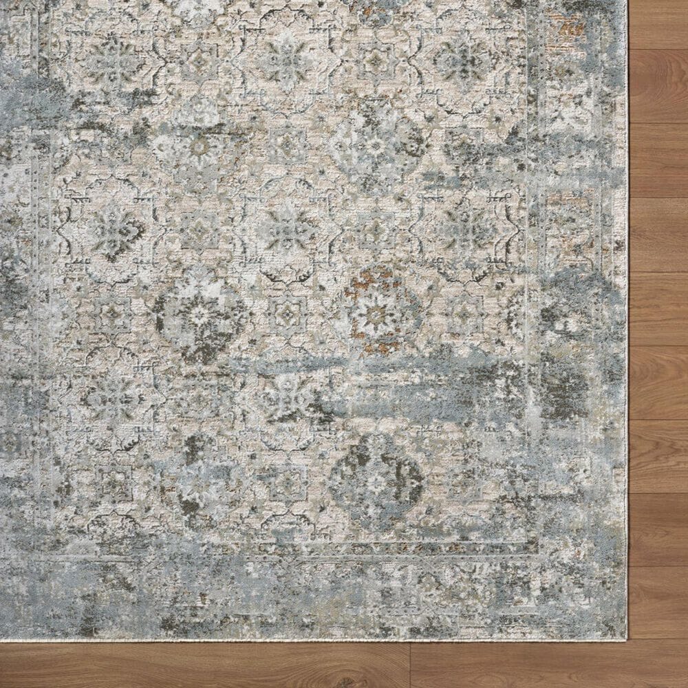 Surya Brunswick Light Gray, Charcoal, Cream, Light Brown, Mustard and Medium Brown 2&#39;7&quot; x 7&#39;3&quot; Runner, , large