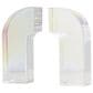 Maple and Jade Arched Geometric Decorative Bookend in Clear (Set of 2), , large