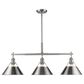 Golden Lighting Orwell 3-Light Linear Pendant in Pewter, , large