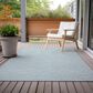 Dalyn Rug Company Laidley 8" x 10" Sky Blue Indoor/Outdoor Area Rug, , large
