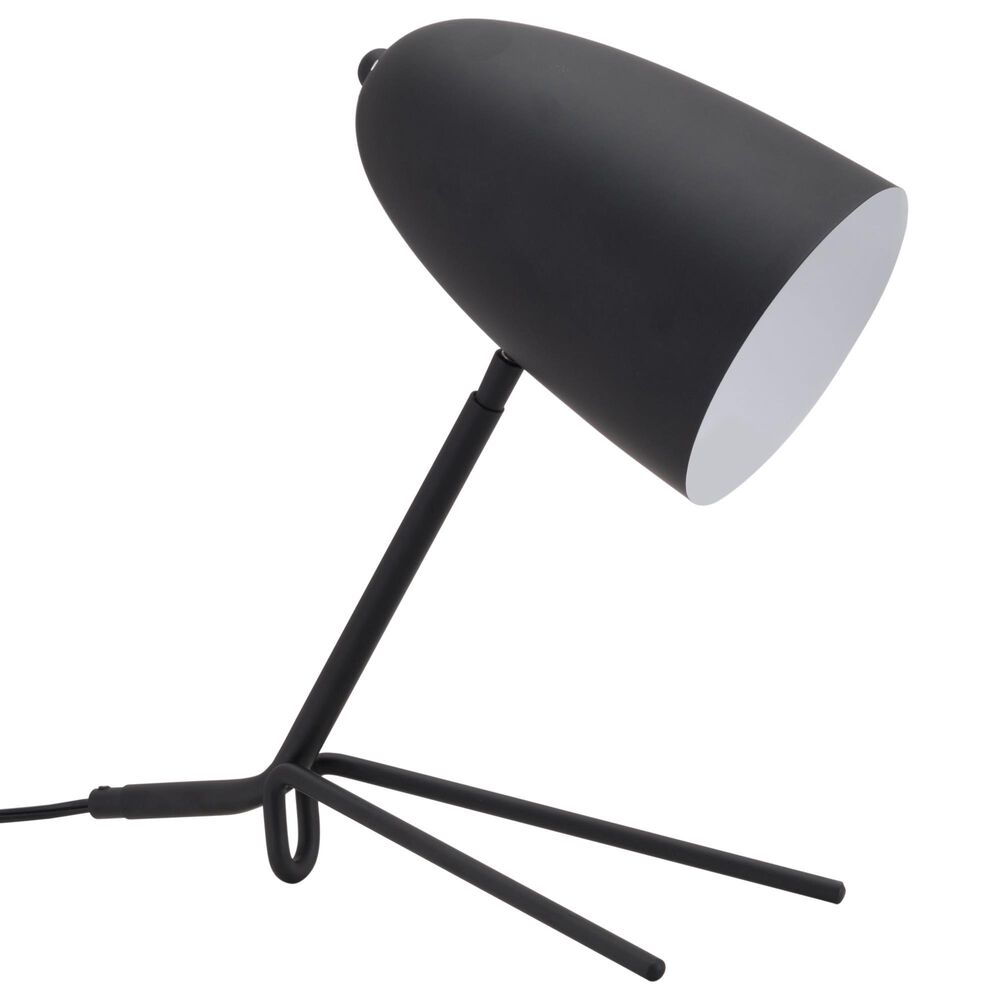 Zuo Modern Jamison Desk Lamp in Matte Black, , large