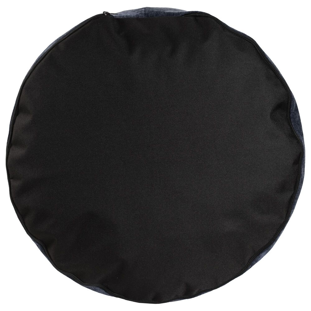 Howard Elliott Komodo Tall Pouf in Navy Blue, , large