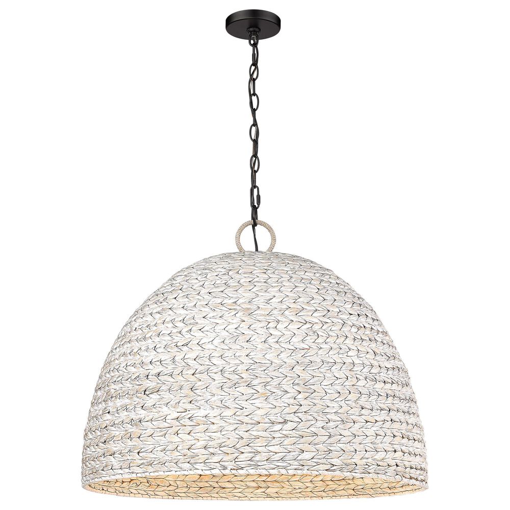 Golden Lighting Rue 8-Light Pendant in Matte Black, , large