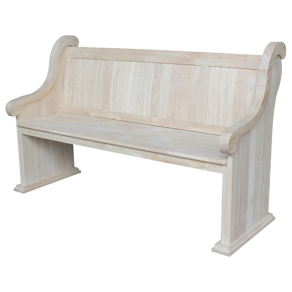 International Concepts Sanctuary Bench in Unfinished, , large