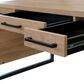Wycliff Bay Mason 3-Drawer Writing Desk in Monarca and Dark Bronze, , large