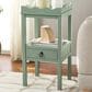 Safavieh Darlyn One Drawer Accent Table in Sage Green, , large