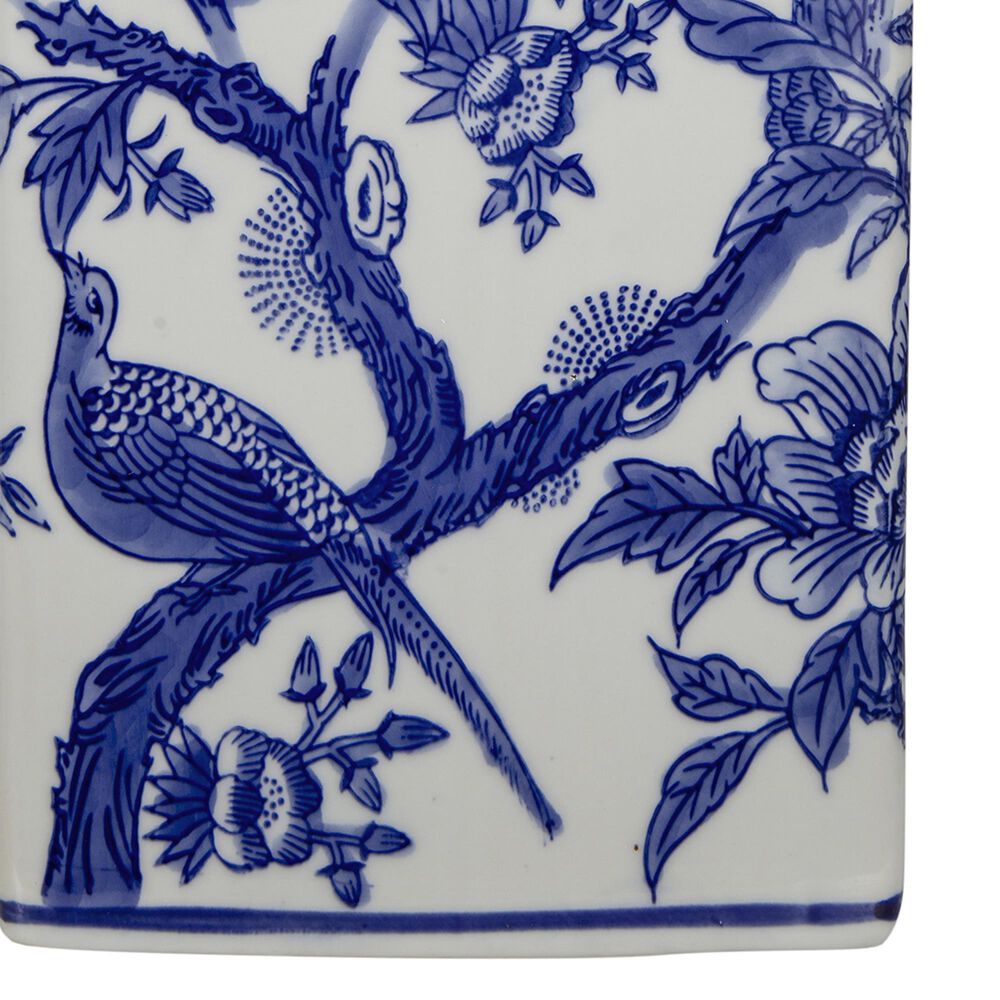 Hearth and Haven Ceramic Vase Table Lamp in Blue and White, , large