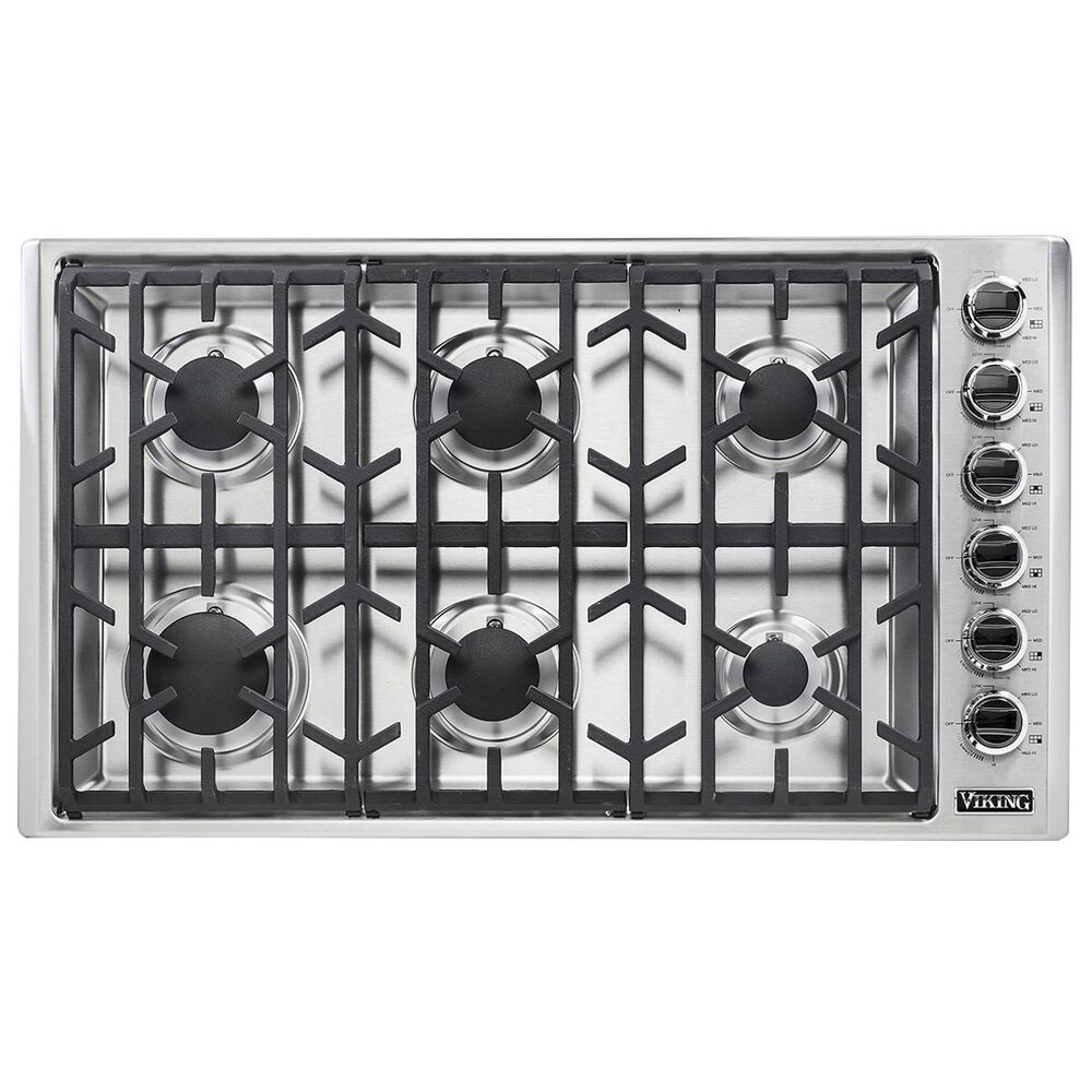 Viking Range 36" Professional Natural Gas Cooktop in Stainless Steel, , large