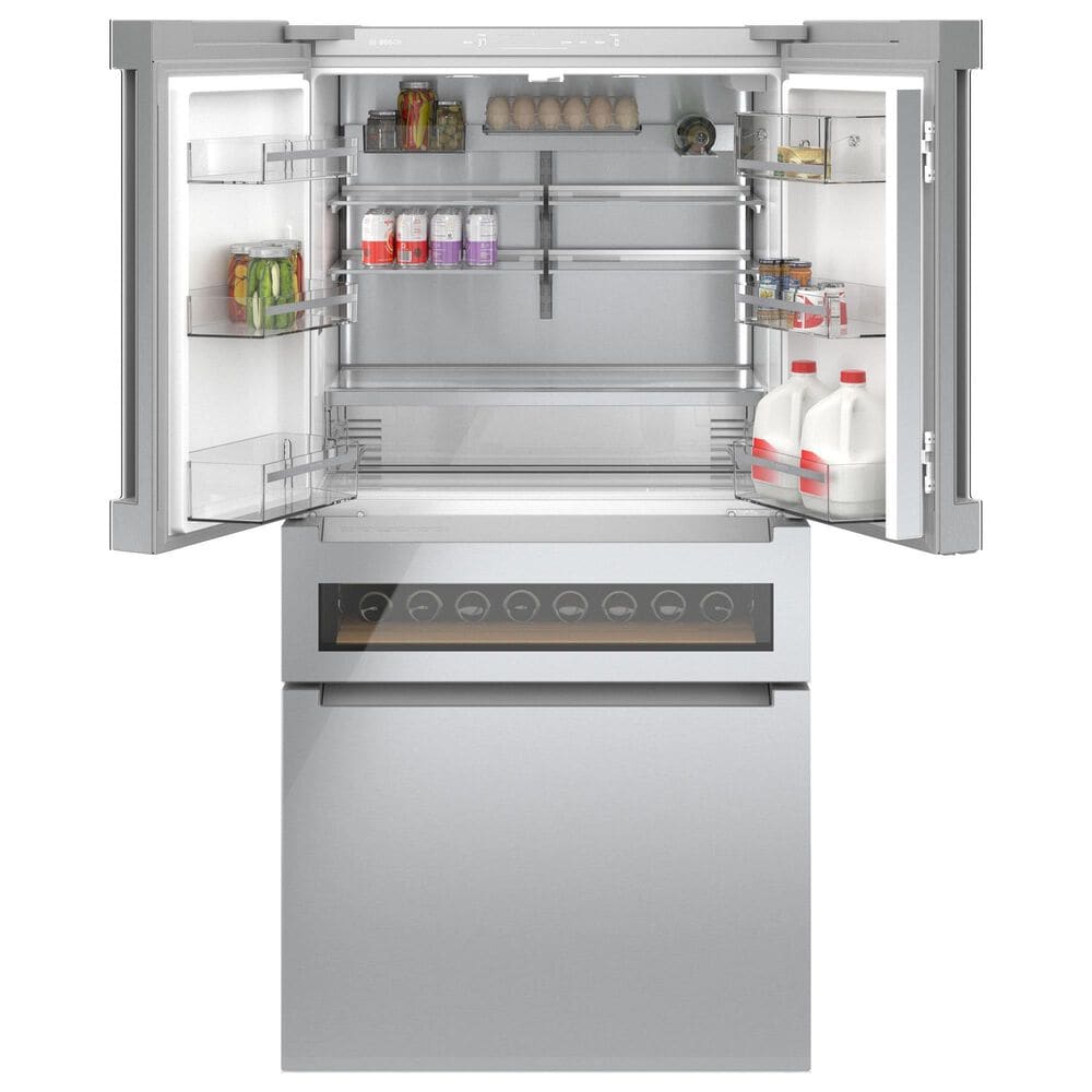 Bosch 800 Series 36&quot; Counter Depth French Door Bottom Mount Refrigerator in Stainless Steel, , large
